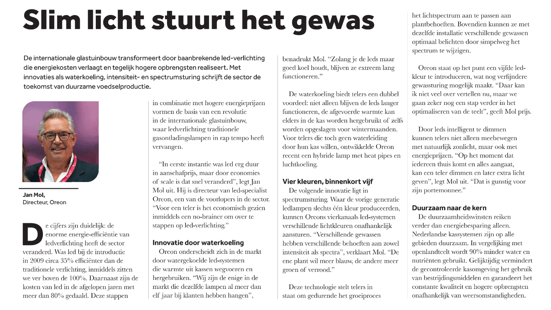 Artikel Financieel Dagblad: Future of Agrifood
