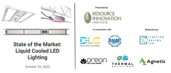 Oreon participates in 'Liquid cooled LED lighting workshop' by the Resource Innovation Institute